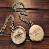 Brass Compass, Personalized Compass, Pocket Compass, Wedding Gift, Engraved Compass,Religious Gift, Groomsmen Gift, Labor Day Gift, Baptism